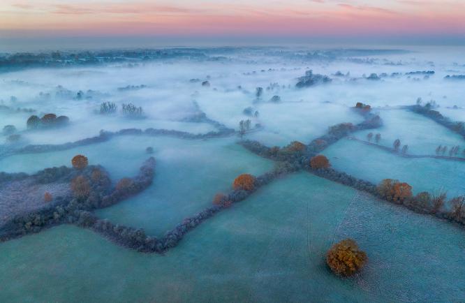 Winter morning, Dedham Vale - Andrew Bailey