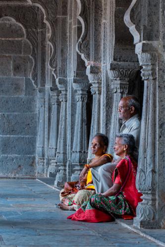 Family at Temple - Vishnu Kaparthi