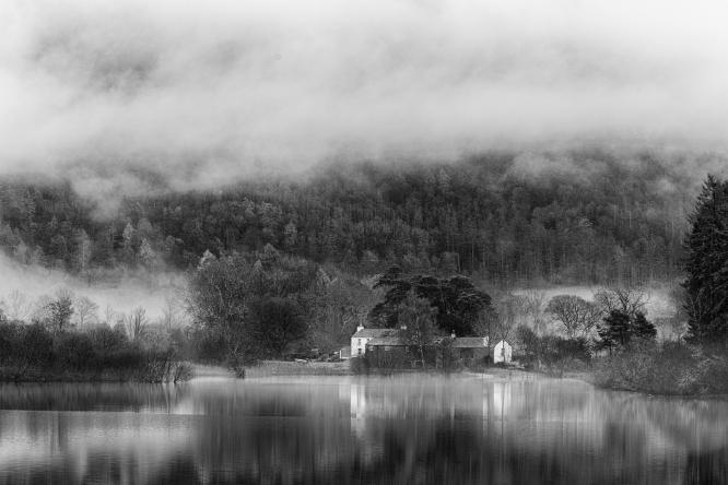 Misty Cumbrian Hillside - Peter Freeman