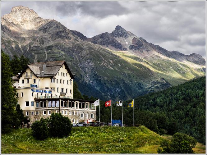 A hotel in the Swiss Alps - David Egerton