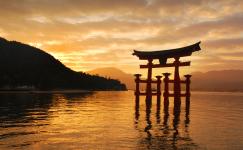Sanae Fujita - Itsukushima in sunset