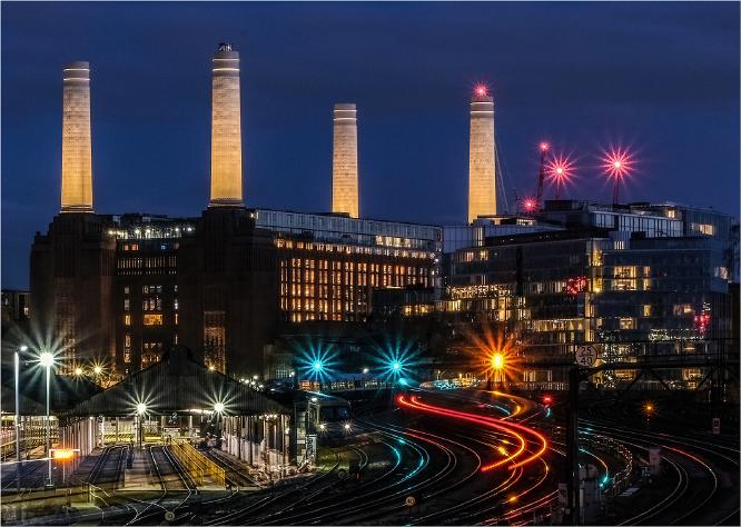 Dusk At Victoria Sidings - Hilary Knight