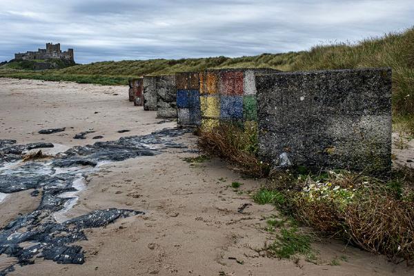 Rubik Cubes at Bamburgh Castle - Chrissie Alexander