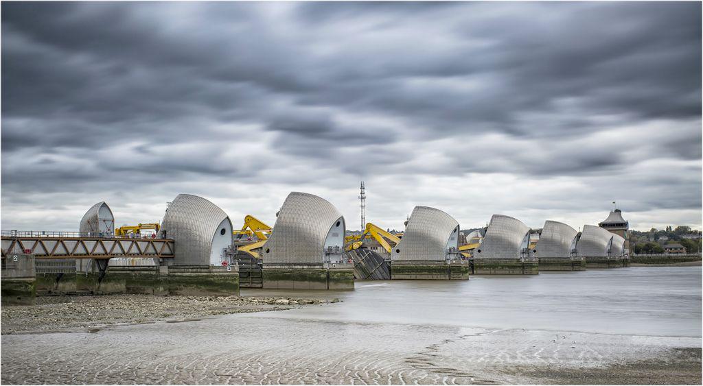 A Grey Day at The Thames Barrier - David Egerton