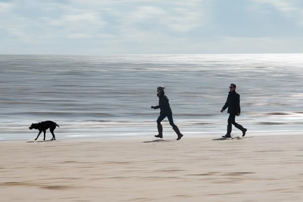 Walk on Frinton Beach - Robert Farrow