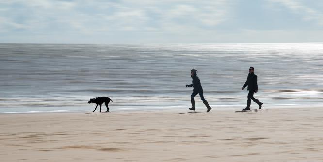 Walk on Frinton Beach - Robert Farrow