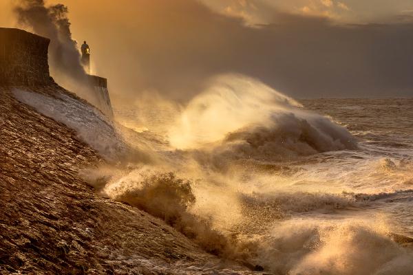 Storm Jorge from Porthcawl - Kate Jackson