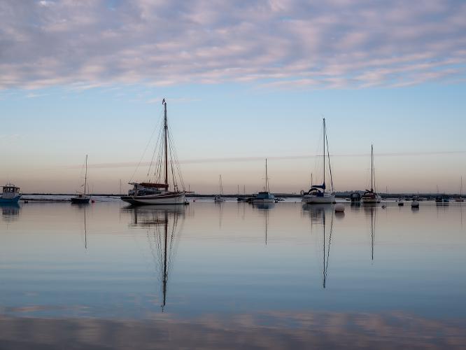 Motionless Mersea harbour - Josh London