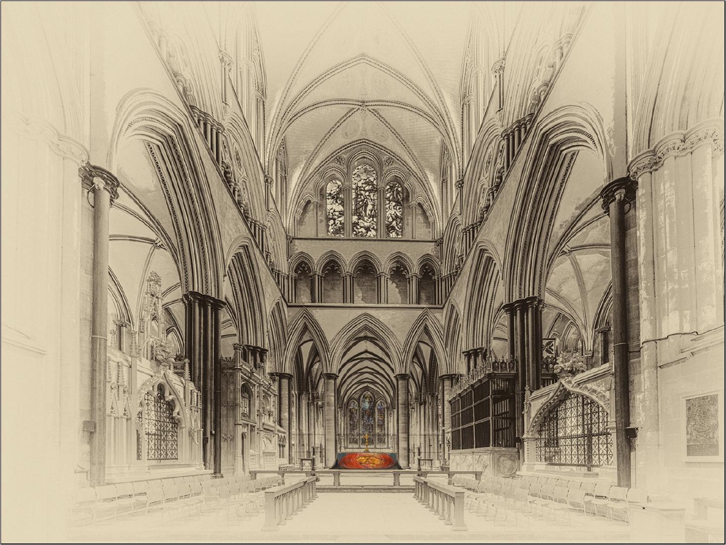 The high alter Salisbury Cathedral - Peter Pangbourne