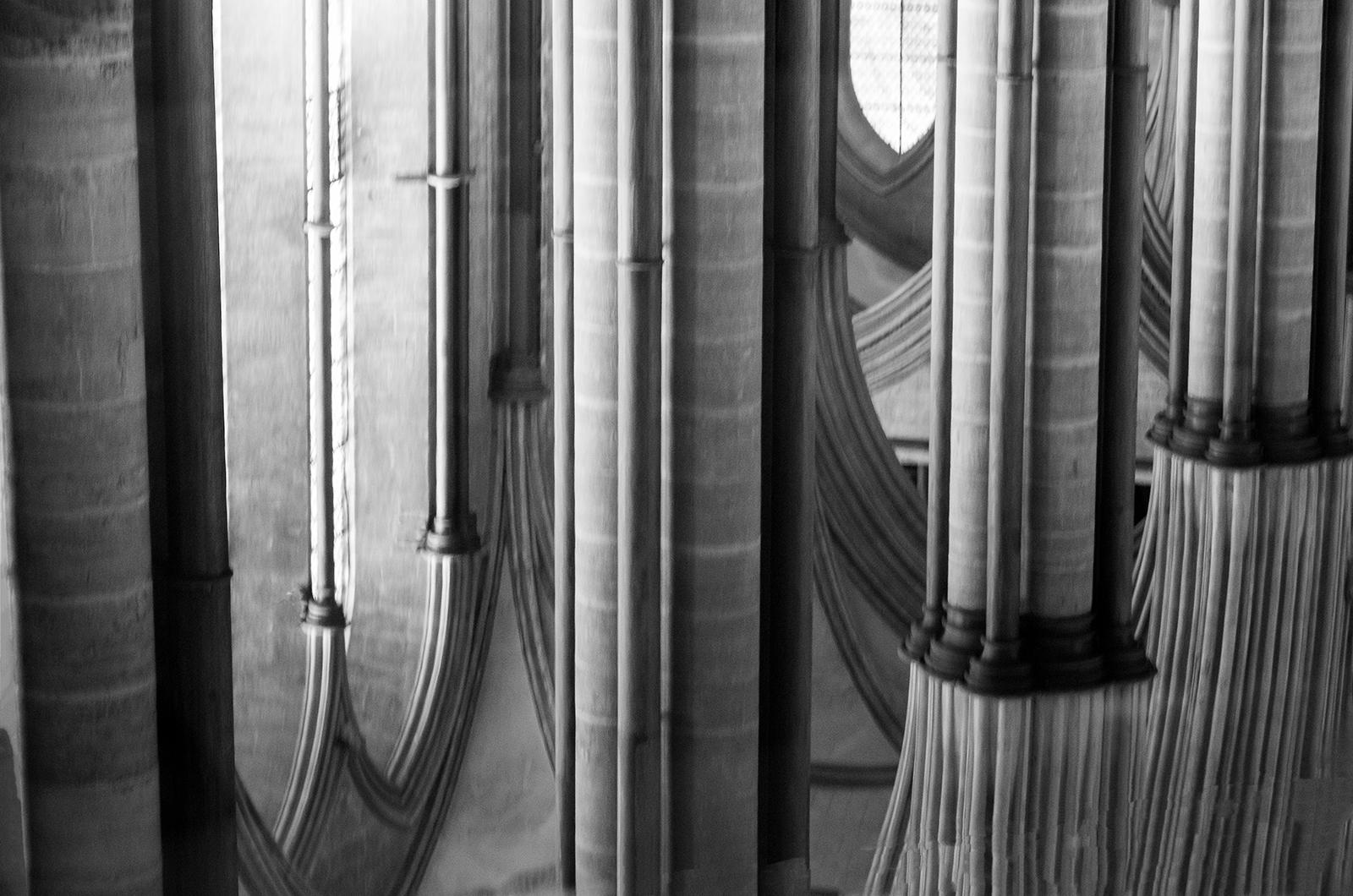Reflections in the font at Salisbury Cathedral - Alison Pangbourne
