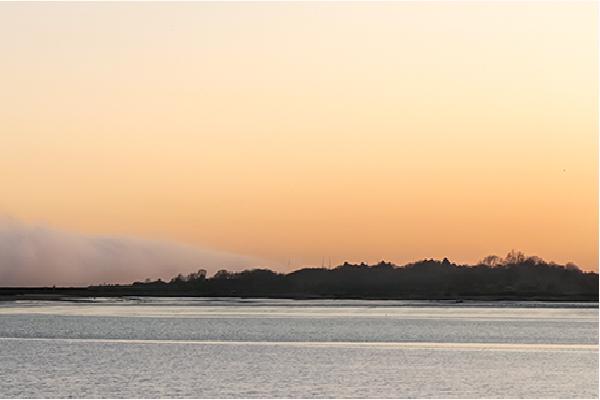 Sea Fret as sun is setting - Jennifer Brett