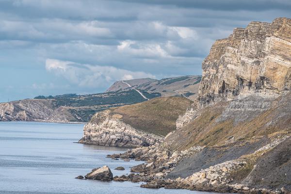 Gadd cliff and the Dorset coast path - Alison Pangbourne