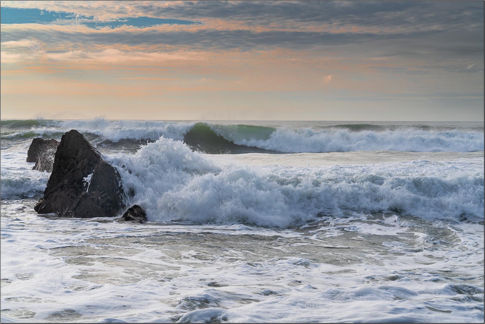 Rough Cornish sea - Peter Pangbourne