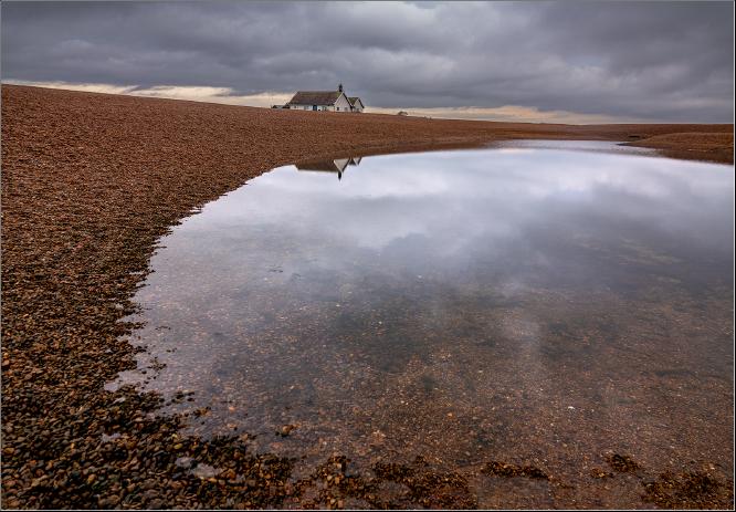 Shingle Street in Winter - Alison Pangbourne