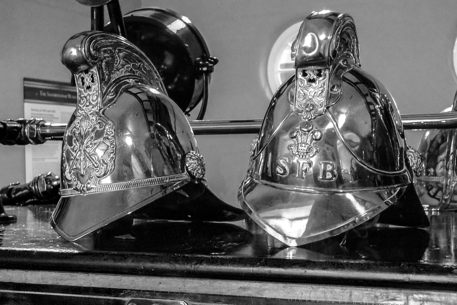 Firemens Helmets Sandringham - Peter Freeman