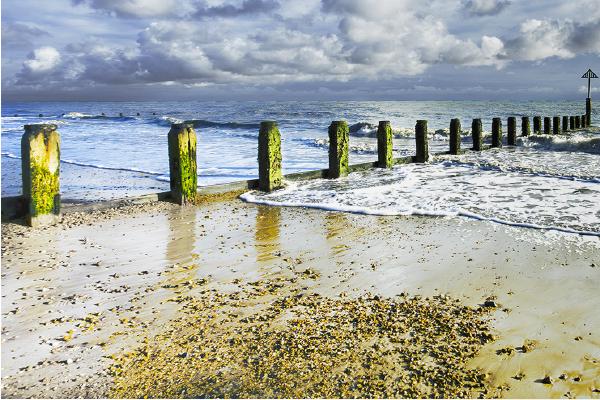 Breakwater on Frinton Beach - David Egerton