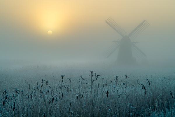 Herringfleet Mill in freezing fog - Andrew Bailey