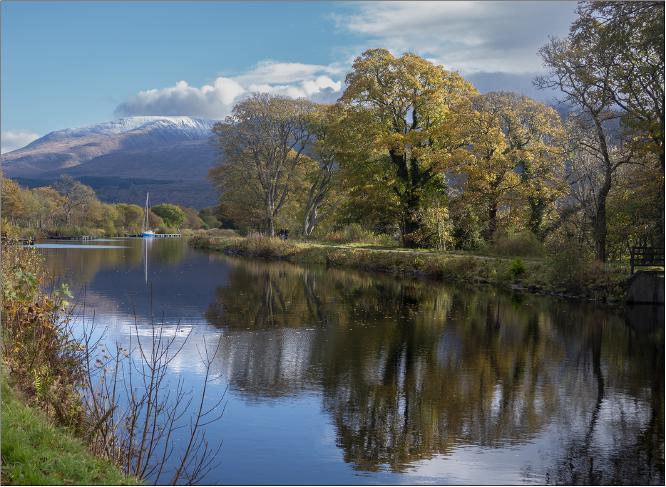 Reflections on the Caledonian canal - Alison Pangbourne