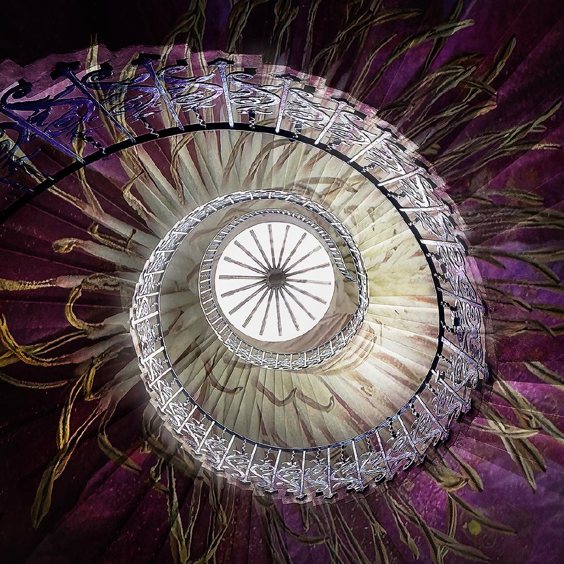 Tulip Stairs in Flower - Chrissie Alexander