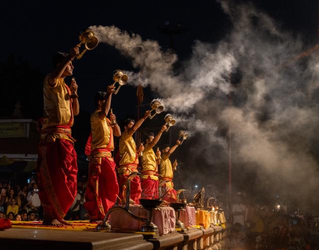 Ganga Aarti - Varanasi India - Vishnu Kaparthi