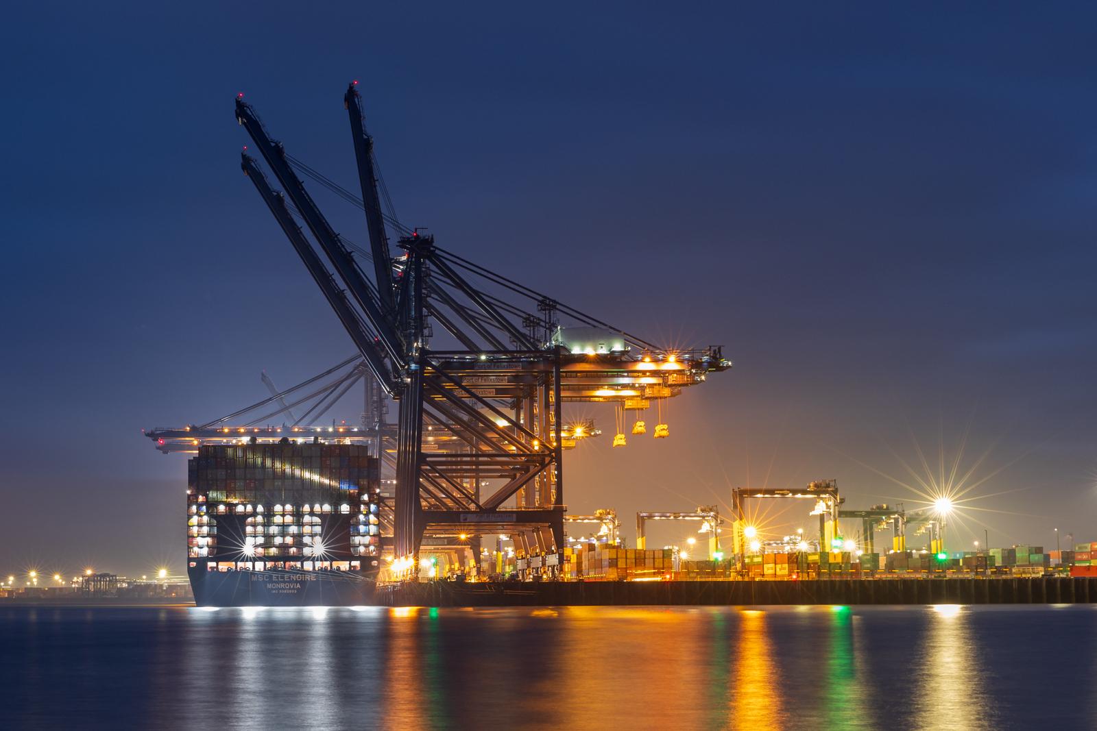 Port of Felixstowe at Night - Paul Douglas