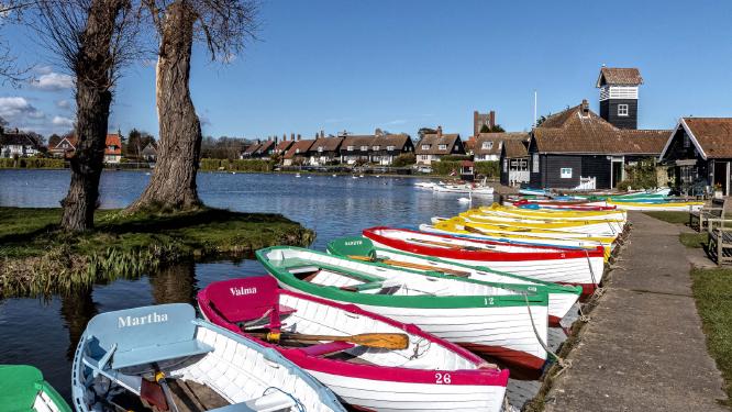 Row boats Thorpeness - Peter Freeman