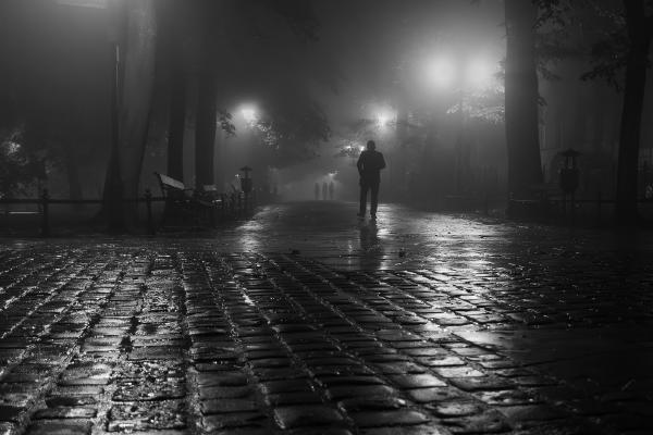 Rainy night in Krakow - David Charlton