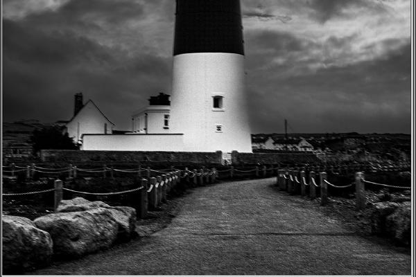 Portland Lighthouse at dusk - Alison Pangbourne