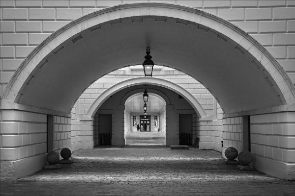 Looking Through The Arches - Hilary Knight