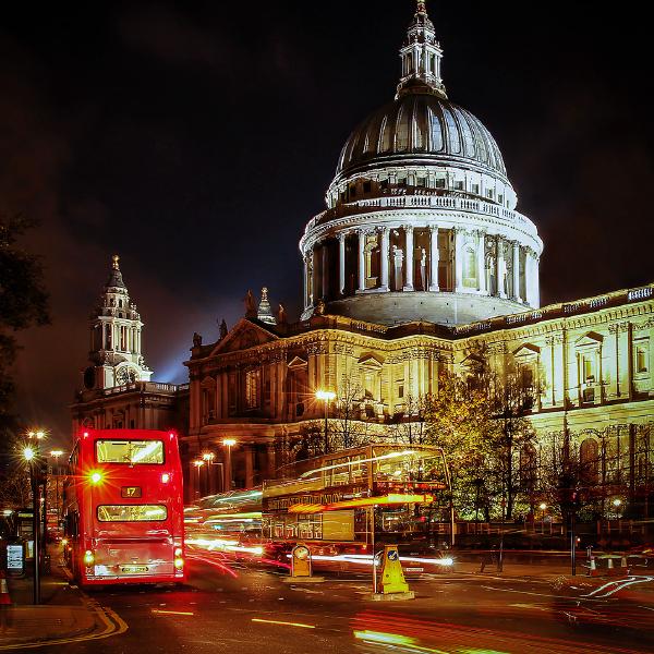 David Egerton - A Night time view of St Paul's Cathedral
