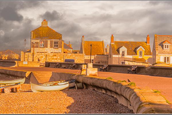 Chesil Cove after the rain - Peter Pangbourne