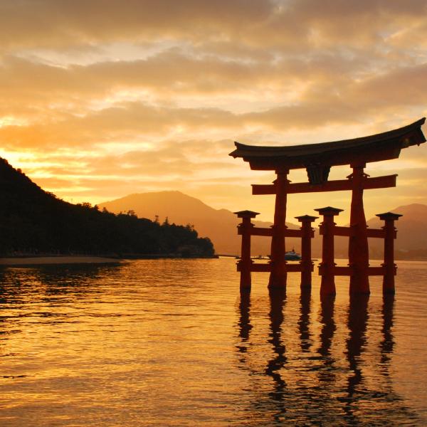 Sanae Fujita - Itsukushima in sunset