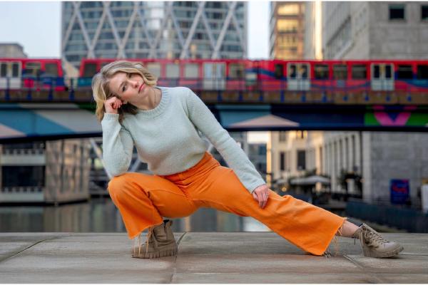 Clare - Canary Wharf fashion shoot - Richard Cunningham