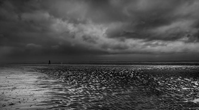 Beach walking, with the dog. - Shaun Hykel