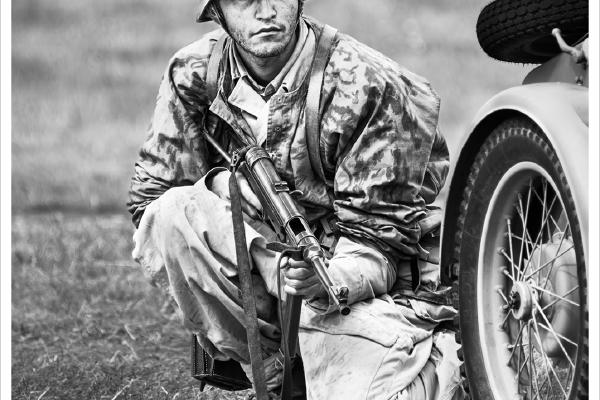 Poised ready for action - Colin Brett