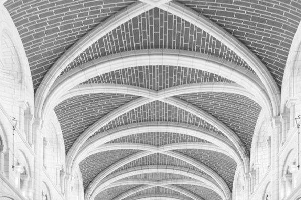 Buckfast Abbey B&W (%!s(<nil>)) - 