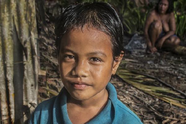 Schoolboy on Satawal Island Micronesia (%!s(<nil>)) - 