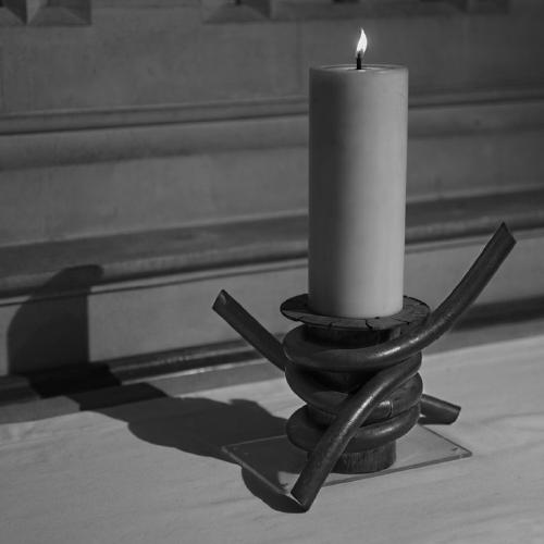Candle for the Oppressed B&W (%!s(<nil>)) - 
